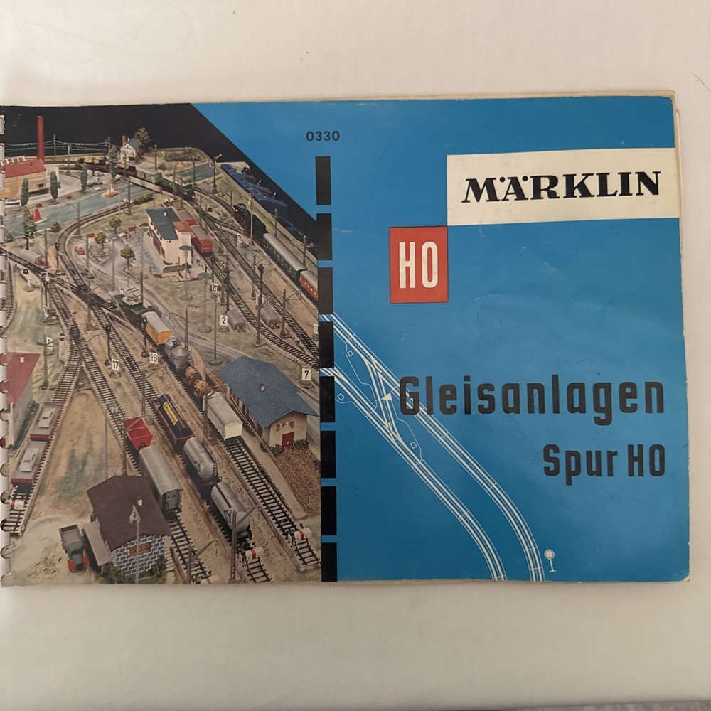 Vintage Marklin HO Gauge Gleisanlagen Track Layout Plans Book 0330 Germany